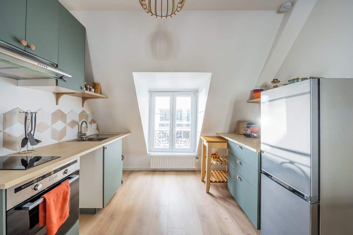 salle d'eau studio sous les combles