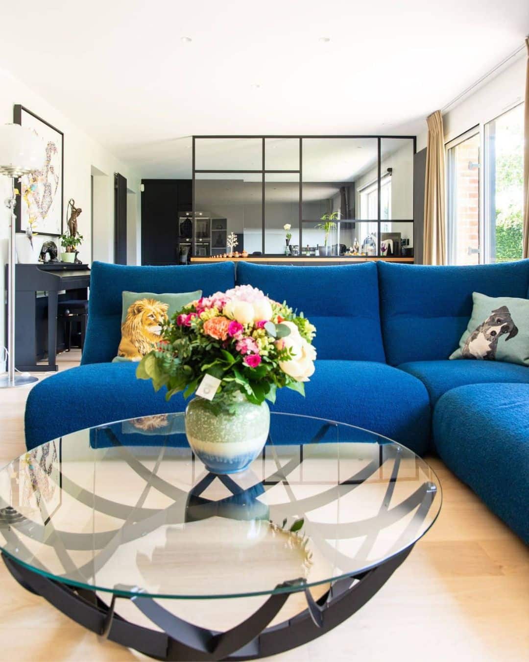 espace salon apres aménagement pièce de vie familiale