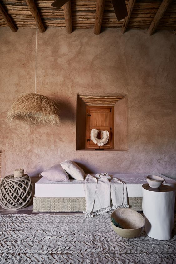 idÃ©e d'un mur wabi sabi