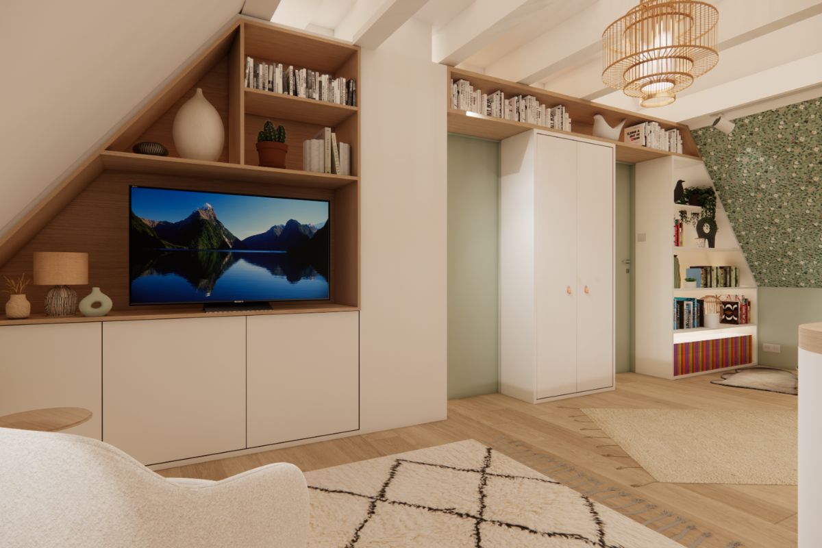 palier sous combles - après