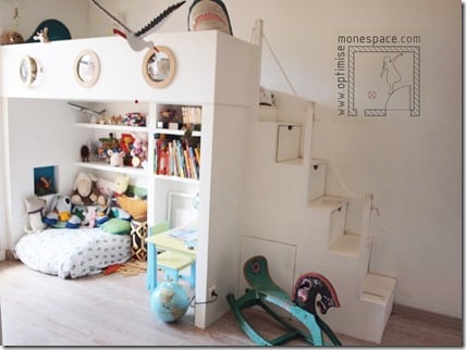 chambre lit mezzanine enfants