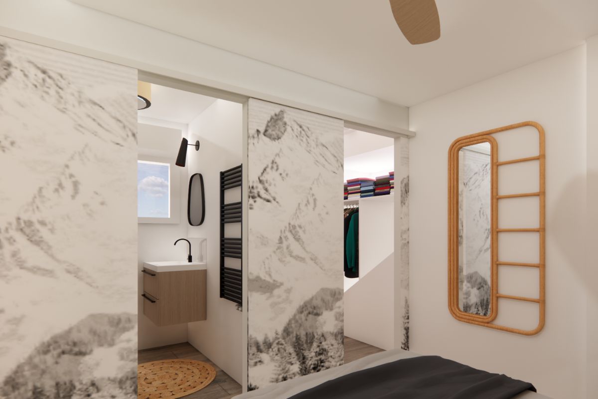 Dressing + salle d'eau dans suite parentale