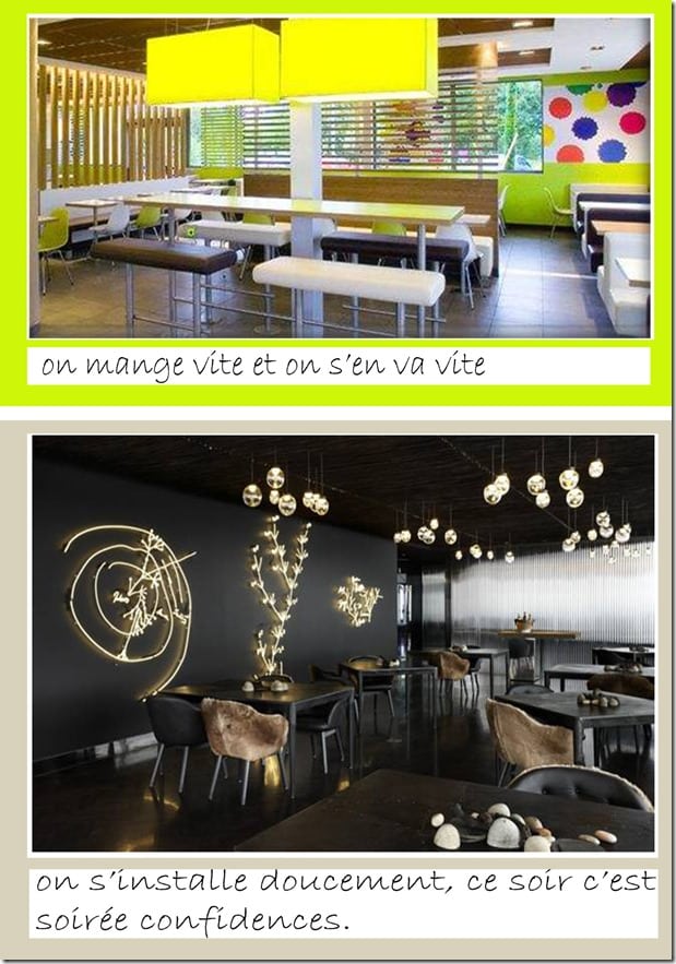 architecture d'intérieur - décoration fastfood slowfood