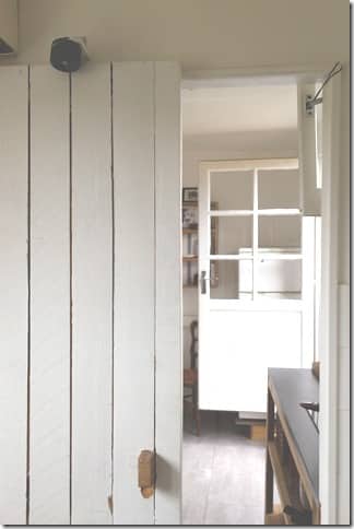 Porte coulissante en bois de palette