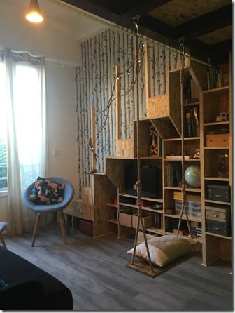 BALANCOIRE SALON TINY LOFT TINY HOUSE