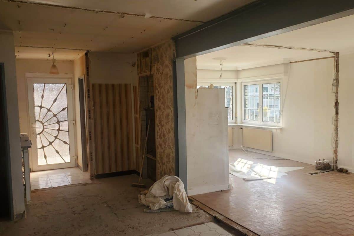 travaux pour créer une cuisine ouverte sur le salon