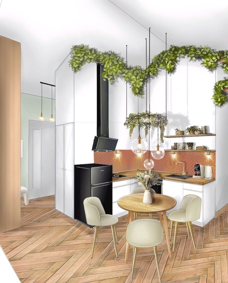 Projet cuisine ouverte de Janick Mongin Weber