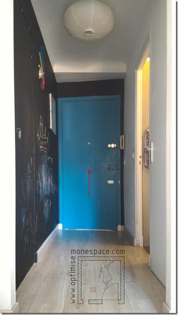 porte entrée décorée