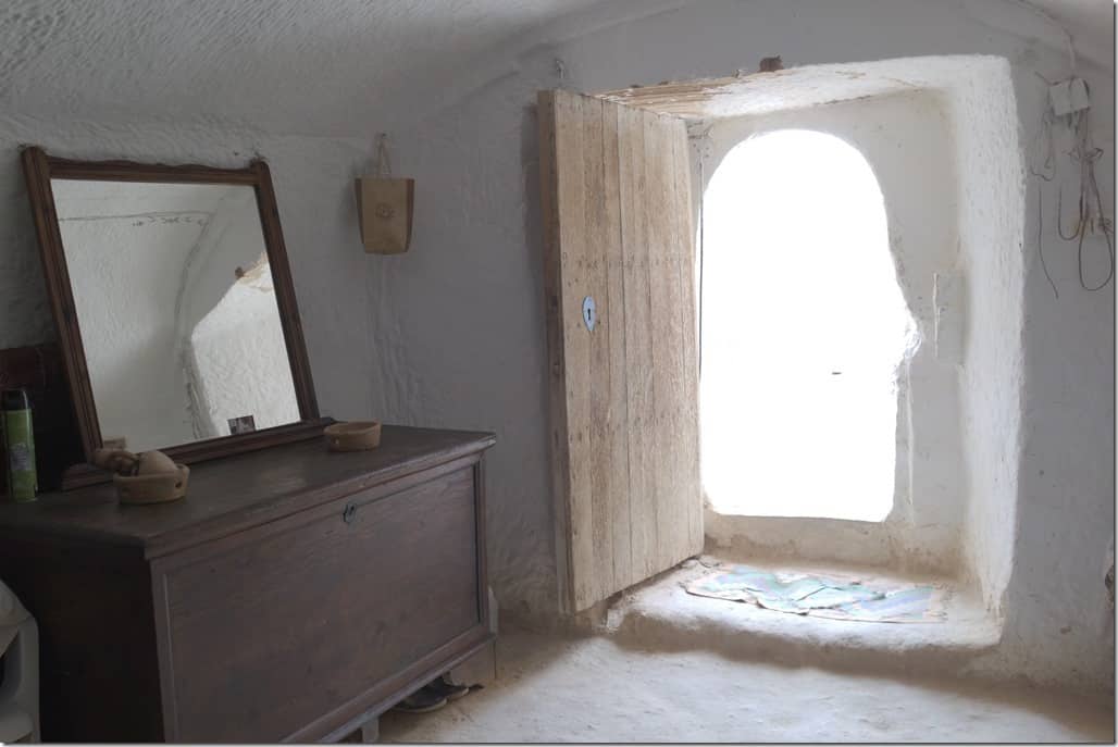 maison troglodyte à Matmata : la chambre
